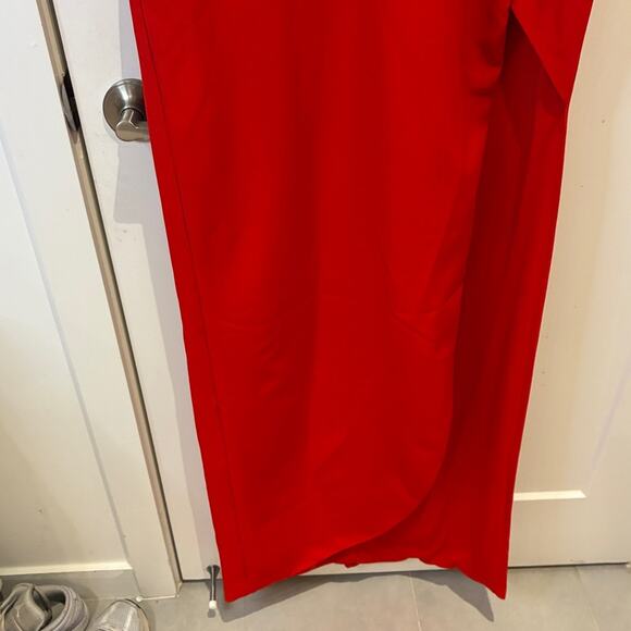 NWT Mac Duggal 27434 Red High Slit Gown Sz 8 MSRP $358 - Picture 5 of 14
